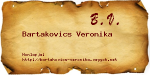 Bartakovics Veronika névjegykártya