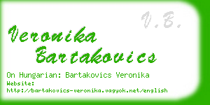 veronika bartakovics business card